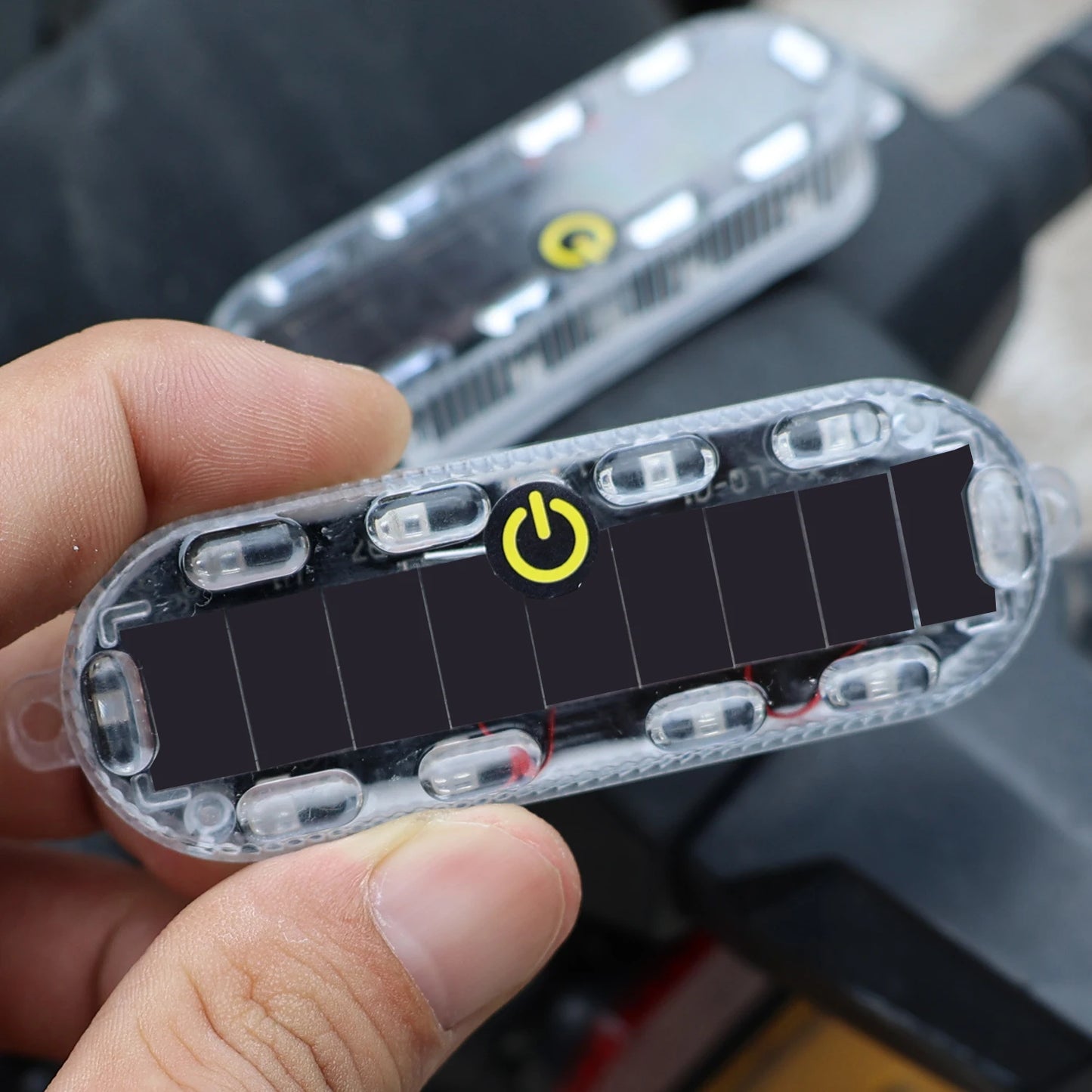 Solar Warning LED Tail Light for Car Motorcycle Collision Prevention