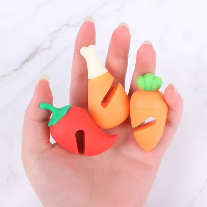 3/1pcs Silicone Fake Chili for Pot Lid Clips Anti-Overflow Stopper Kitchen Boiled Heat-resistant Pot CoverLifter Anti-spill Rack