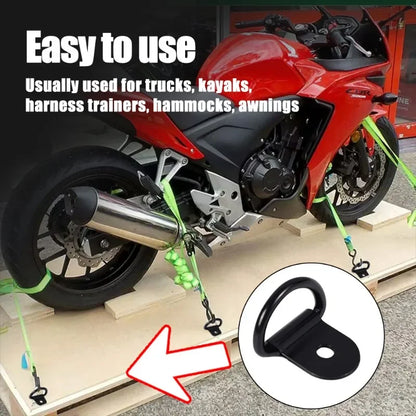 20/10pcs Stainless Steel D Shape Pull Hook Tie Down Anchors Ring Iron Cargo Tie Down Ring Car Truck Trailers RV Boat Accessories