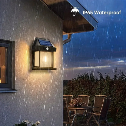 KDULIT Solar Wall Light Outdoor — Motion Sensor, Dusk-to-Dawn, IP55 Waterproof | 3.2V 3W Security Garden Lamp