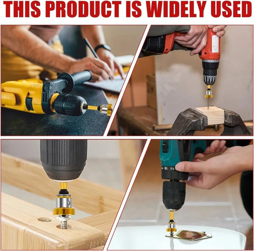 Magnetic Plasterboard Screws Cross Positioning Screwdriver Bits Drywall Screw Depth Setter Locating Batch Head Drilling Tools