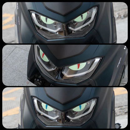 3D Devil Eye Motorcycle Scooter Windshield Night Sticker Decorative