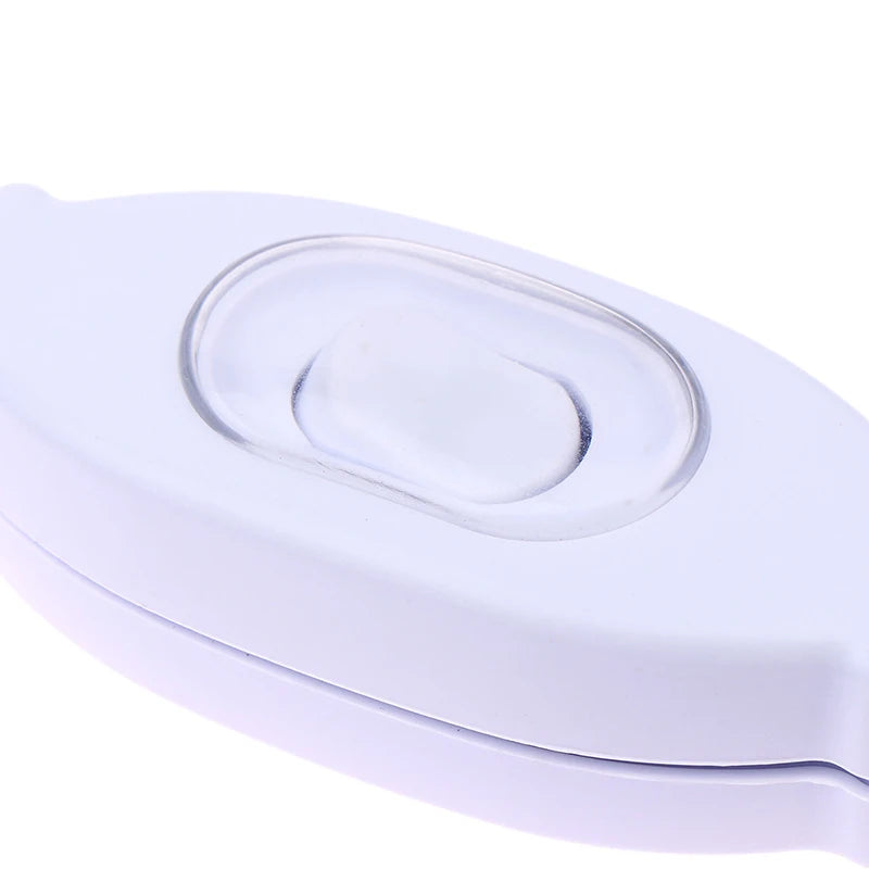 1PC 3A 250V Waterproof In Line Switch Cord Switch Round Wire Silver Contact Double Cut Switch Dust Switch