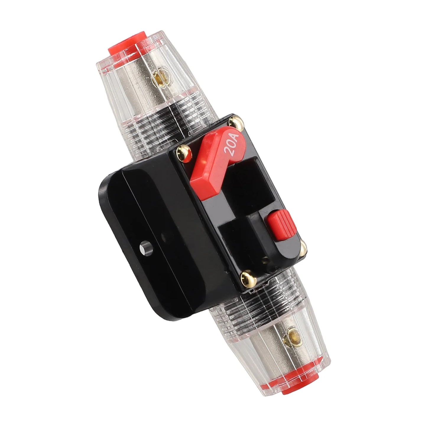 12V-24V DC Auto Inline Fuse Breaker Battery Safety Audio System Protection Overload Protection Device Temperature Resistance