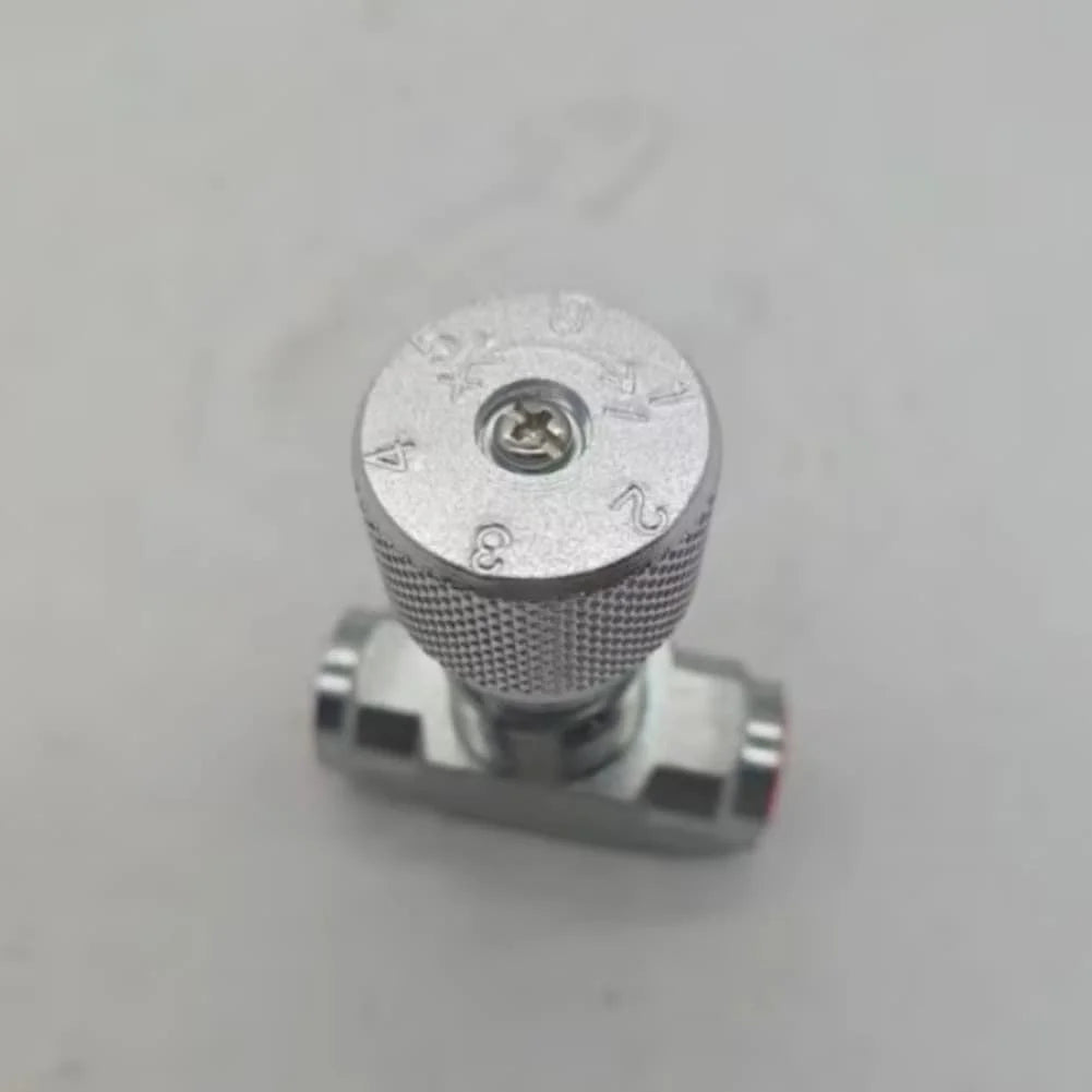 Two Way Throttle Valve with 08L Connector for Hydraulic and Pneumatic Circuits Carbon Steel Construction with NPT Female Thread
