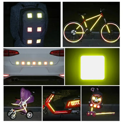 Car Bumper Reflective Safety Strip Stickers – Warning Reflector Tape Decals for Auto Exterior (10pcs/Set)