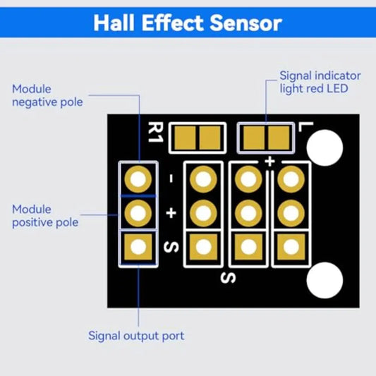 KY-003 Hall Effect Magnetic Sensor Module — High Sensitivity, 4.5–24V, Arduino (20-Pack)