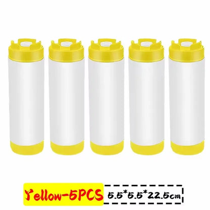 16oz Double Ended Sauce Squeeze Bottle Salad Dressing Dispenser