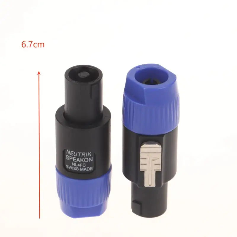 2PCS LED PowerCon AC Coupler Adapter NL4FC Speakon Panel Mount