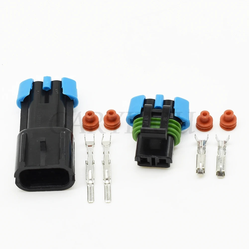 automotive connector compatible with 15300002 and 15300027 for GM sensor and fan systems
