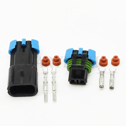 automotive connector compatible with 15300002 and 15300027 for GM sensor and fan systems