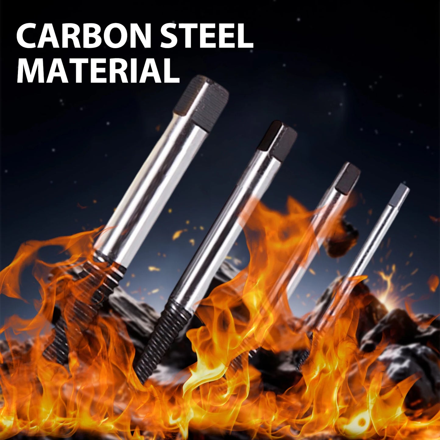 Screw Extractor Set 5/6/11PCS High Carbon Steel Damaged Screw Remover Broken Bolt Extractor Kit