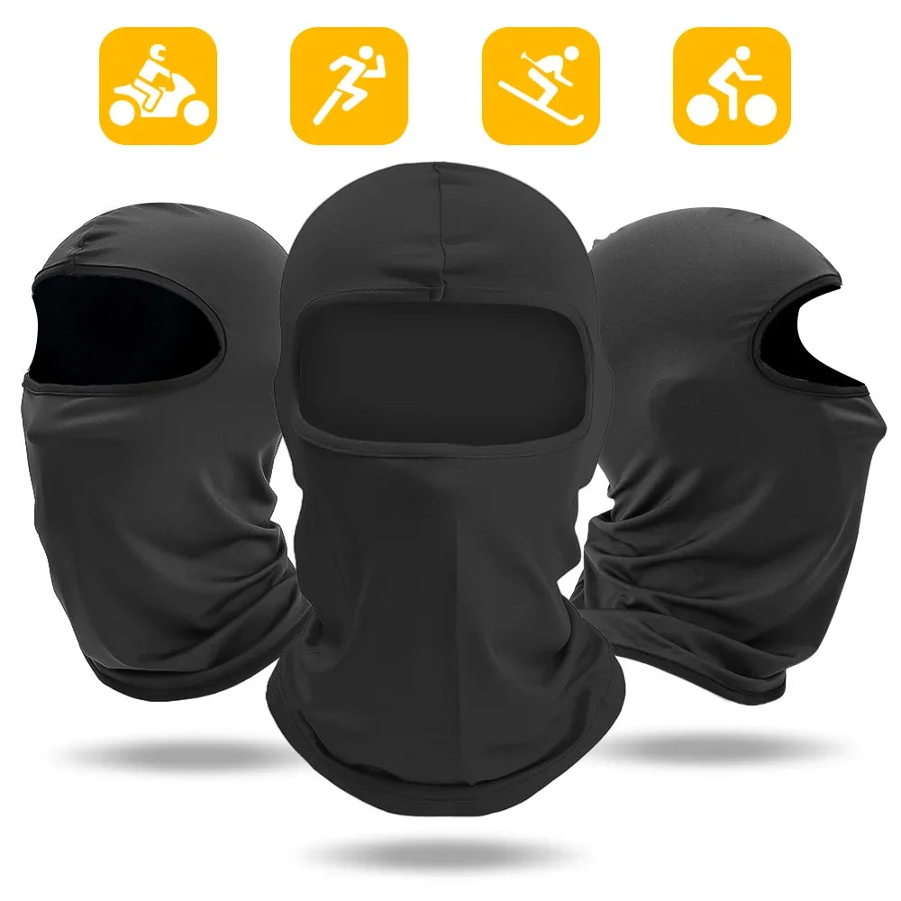 Breathable Ice Silk Cycling Balaclava Face Mask Neck Cover