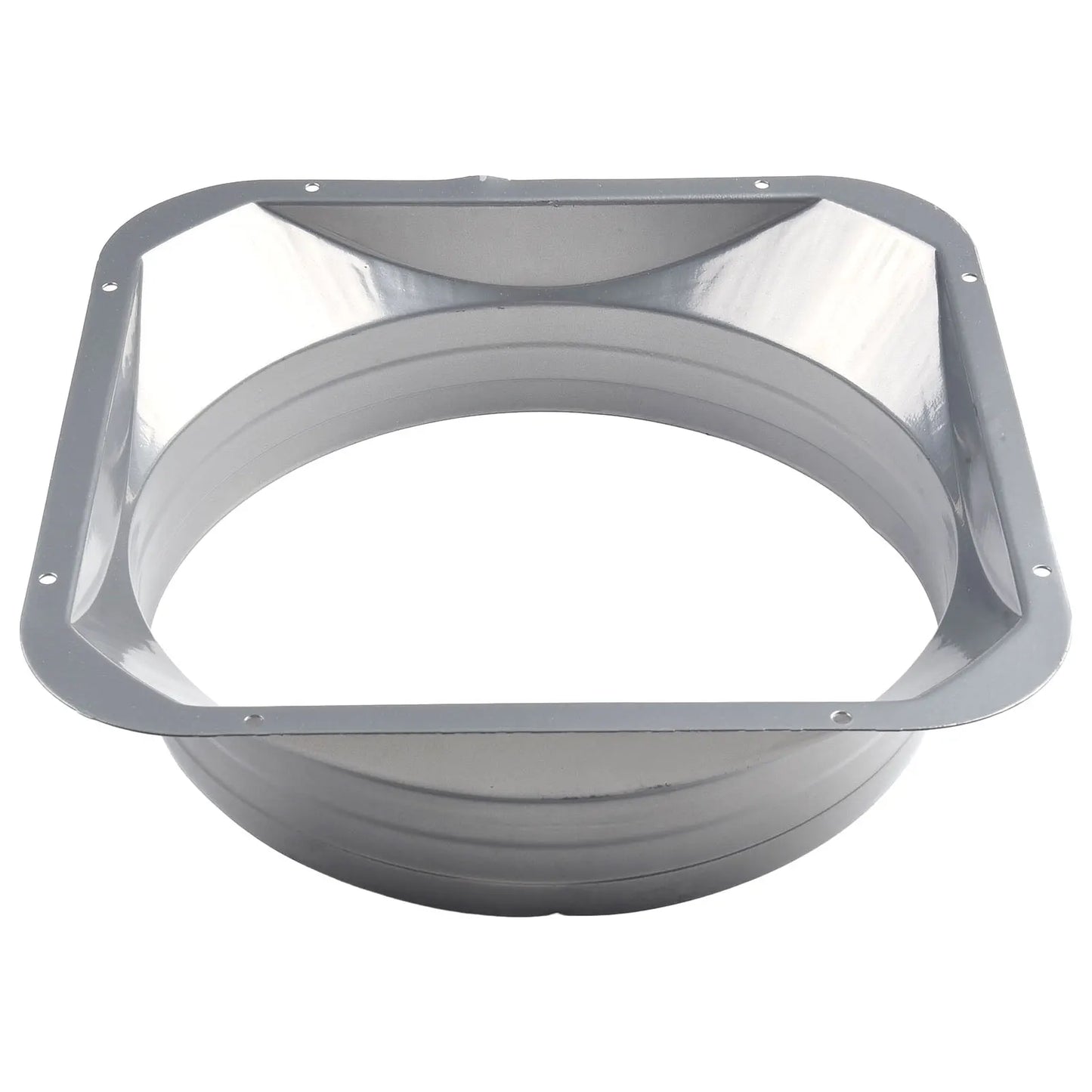 For Kitchen Hood Ventilator Pipe Connecting Vent Flange Exhaust Duct 4-10inch Electrostatic Spray Metal Silver-gray