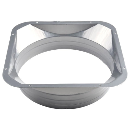 For Kitchen Hood Ventilator Pipe Connecting Vent Flange Exhaust Duct 4-10inch Electrostatic Spray Metal Silver-gray