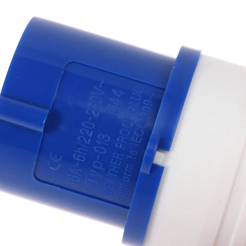 IP44 220V 16A Industrial Waterproof 3 Pin Plug & Socket Connector