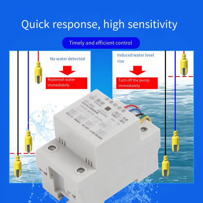 Automatic Water Level Controller Switch Sensor AC 220V 25A Water Pump Controller Electrical Equipment & Supplies Parts