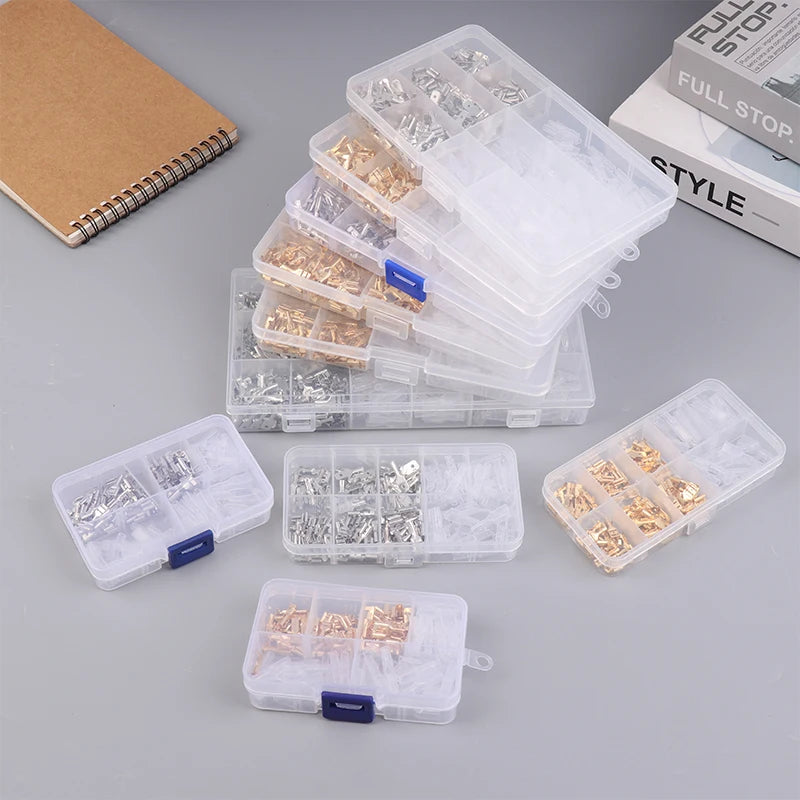 Gold Silver Docking Terminal Cable Bare Terminal with Spring Insert Sheath, Male and Female Pair Terminal Box