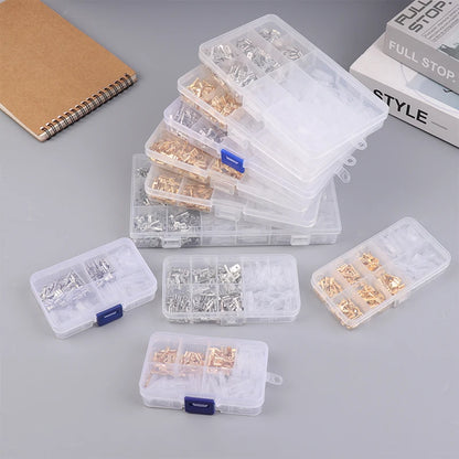 Gold Silver Docking Terminal Cable Bare Terminal with Spring Insert Sheath, Male and Female Pair Terminal Box