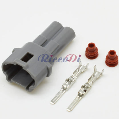 2 Pin 2mm Sealed Connector 6180-2321 6187-2311 DJ7026-2 PA66 Gray Black Waterproof for Honda