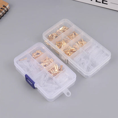 Gold Silver Docking Terminal Cable Bare Terminal with Spring Insert Sheath, Male and Female Pair Terminal Box