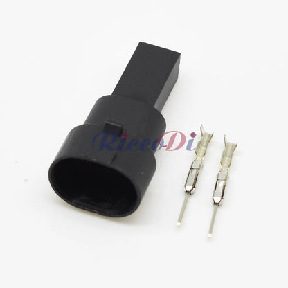 2 Pin Water Temperature Sensor Wiring Connector Waterproof Auto Wire Harness Plug 12162197 DJ7023Y-1.5-21