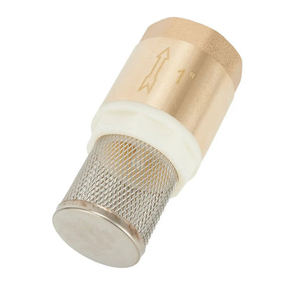 Brass Foot Valve DN25 With Check Valve Stainless Steel Basket Suction Basket 1 Inch Internal Thread Foot Valve 25 Mm