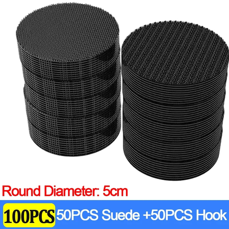 100/2pcs Carpet Fixing Stickers Double Faced High Adhesive Car Carpet Fixed Patches Home Floor Foot Mats Anti Skid Grip Tapes