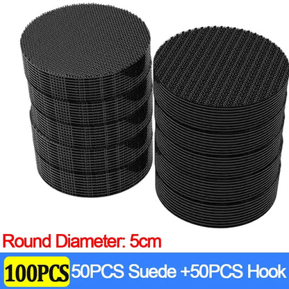 100/2pcs Carpet Fixing Stickers Double Faced High Adhesive Car Carpet Fixed Patches Home Floor Foot Mats Anti Skid Grip Tapes