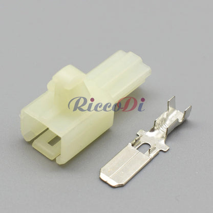 6.3mm High Current Automotive Wire Connector Plug Unsealed for Wiring Harness and Electric Cable