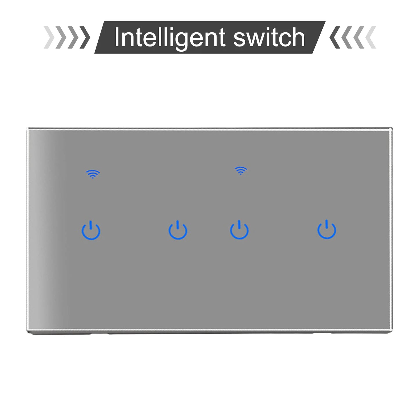 Home Automation Smart Home Experience WiFi Touch Switch Voice Control Switch Smart Home 100-240Vac 50 60Hz Sleek Modern Design