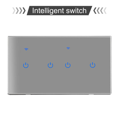 Home Automation Smart Home Experience WiFi Touch Switch Voice Control Switch Smart Home 100-240Vac 50 60Hz Sleek Modern Design