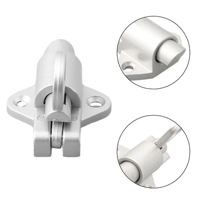 New Latch Bolt Garden Home Pull ring Bounce Gate Door Pull Ring Bounce Hardware Tool Useful Aluminum Alloy Screws