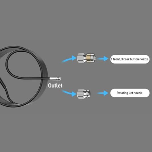 Outdoor Cleaning Drain Cleaning Hose 10 Meter Cleaning Hose Kit High Pressure Drain Pipe Cleaner Professional Cleaning Tool