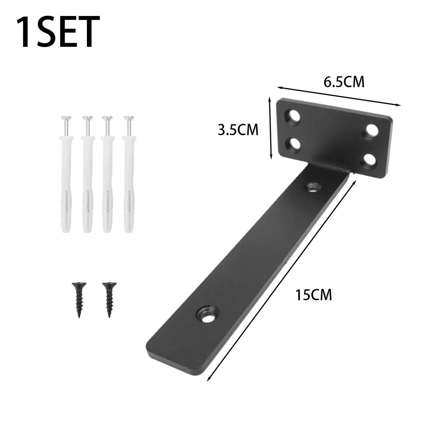 Concealed Right Angle Bracket – 10/15/20CM Shelf Support Wall Mounted Furniture Holder for Desk, Kitchen & Home Shelves