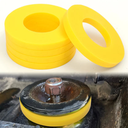 2pcs Silencer Pad Rubber Bushing Damper – Universal Front Strut Tower Mount Suspension Shock-Absorbing Bearing Washer for Bump Protection