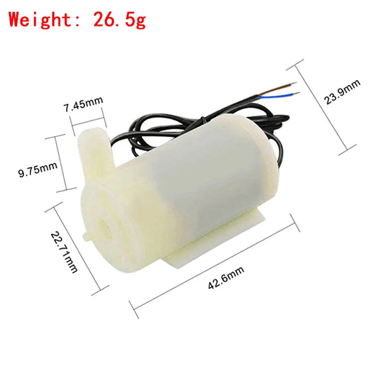 DC 3V–6V Mini Submersible Water Pump Horizontal and Vertical Small Fountain Pump