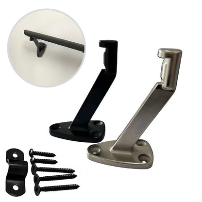 6-Pack Aluminum Alloy Wall Brackets For Staircase Handrails Rust-Resistant Heavy-Duty Support Brackets For Indoor Outdoor Use