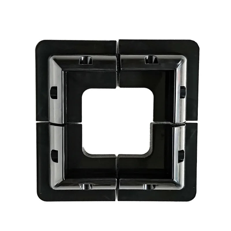 Solar Panel Base Mounting Bracket Black & White Plastic Frame Fixing for Solar Battery, EV, RV, Yacht