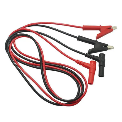 New 1Pcs To Banana Plug Test Cable Lead Connector 10A Crocodile Clip Electrical Test Lead For Multimeter Testing Alligator Clips