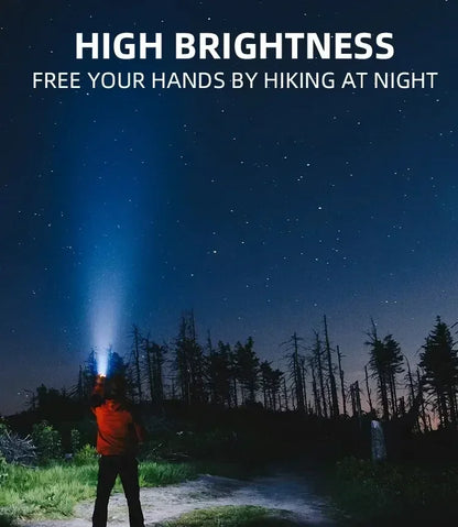 USB-C Rechargeable LED Headlamp Sensor Headlight for Outdoor