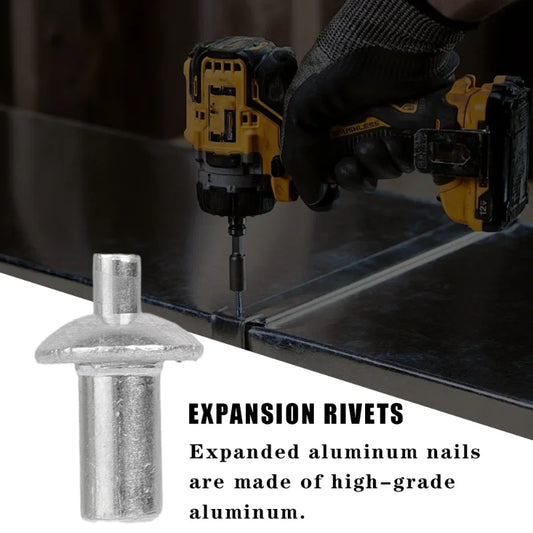 Hammer Drive Expansion Rivets — Percussion Aluminum Nail Head Knock Type Tapping Screw Fastener