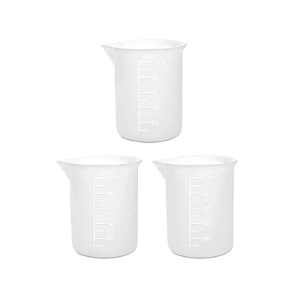 100ml Measuring Cup Transparent Plastic Beaker for Kitchen Lab