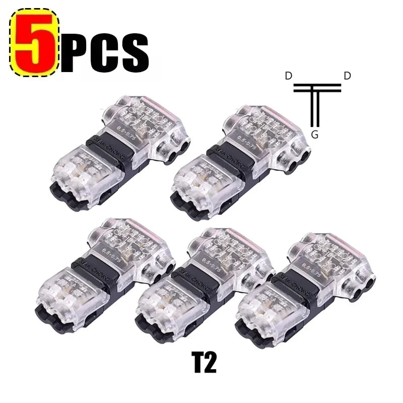 T Tap Wire Connector Low Voltage 2 Pin Splicing Connector