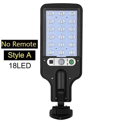 Outdoor LED Solar Light 72COB Motion Sensor Solor Wall Lamp with Remote Control 3 Modes for Garden Patio Yard Garage Lighting