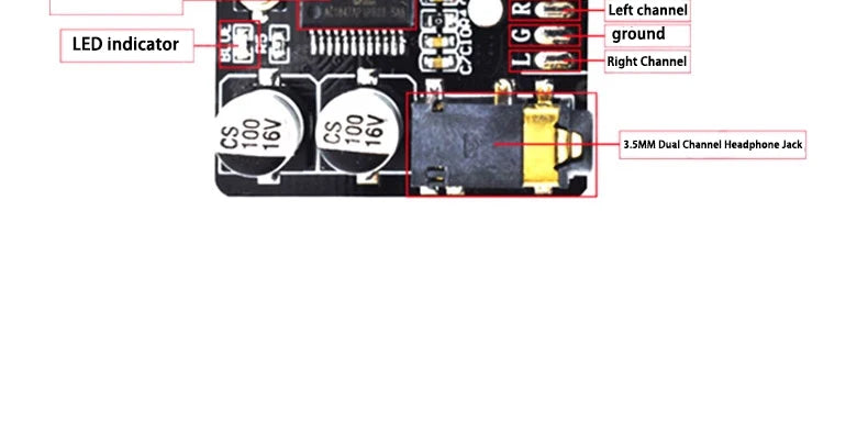 Bluetooth 5.0 Audio Receiver MP3 Decoder Board with Car Speaker Amplifier 4.1
