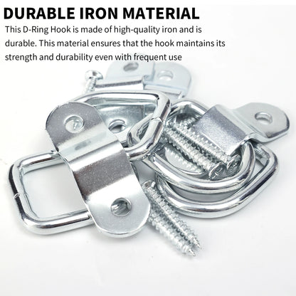 Surface Mount D Ring Tie Down Clip for Trailer Truck Fastener