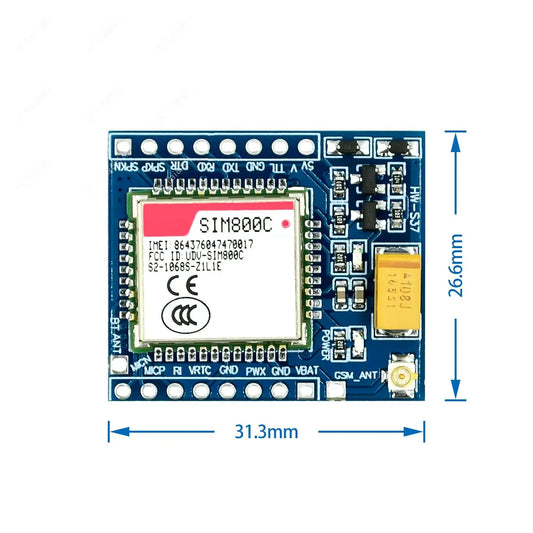 SIM800C GSM GPRS TTL Development Module 5V 3.3V with Bluetooth TTS