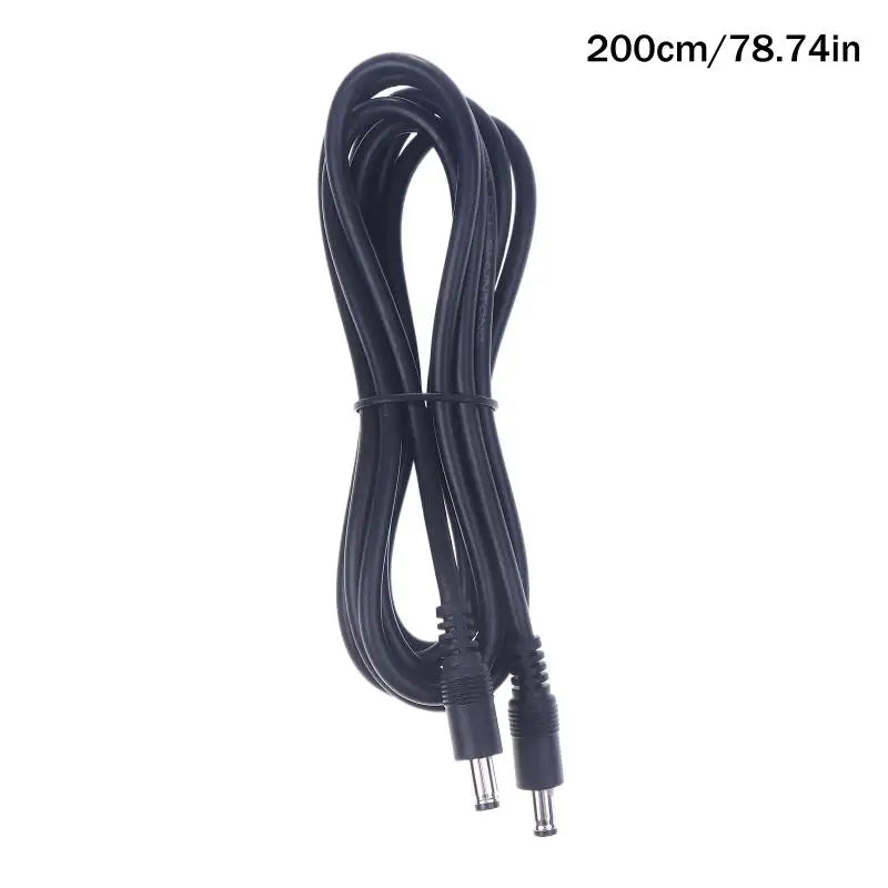 Male Plug to Male Power Supply Adapter Wire for LED Light Speaker J60A DC5521 to DC5521 Cable 18AWG DC5.5mm x 2.1mm