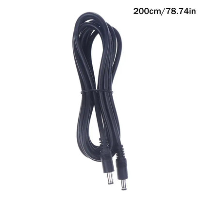 Male Plug to Male Power Supply Adapter Wire for LED Light Speaker J60A DC5521 to DC5521 Cable 18AWG DC5.5mm x 2.1mm